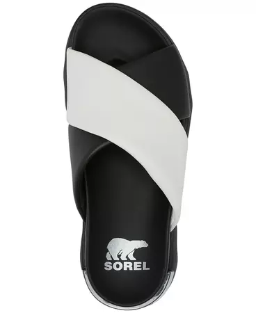 Sorel Viibe Crisscross Slide Sandals - Macy's