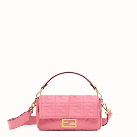 Pink leather bag - BAGUETTE | Fendi