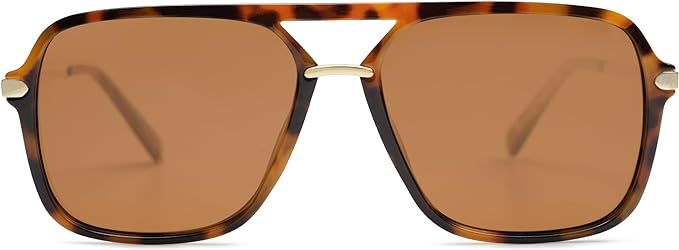 Amazon.com: SOJOS Sunglasses for Women & Men, Square, Retro, Polarized Lens, Trendy Aviator, 90s Shades (SJ2229, Black Grey) : Clothing, Shoes & Jewelry