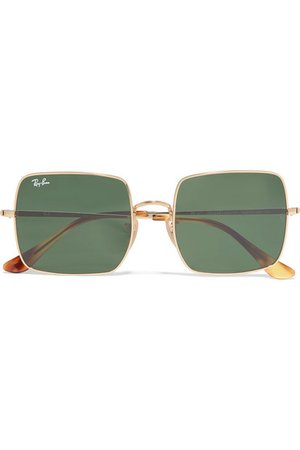 Ray-Ban | Square-frame gold-tone sunglasses | NET-A-PORTER.COM