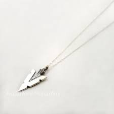 silver arrow head necklace - Google Search
