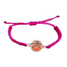 pink basketball bracelet