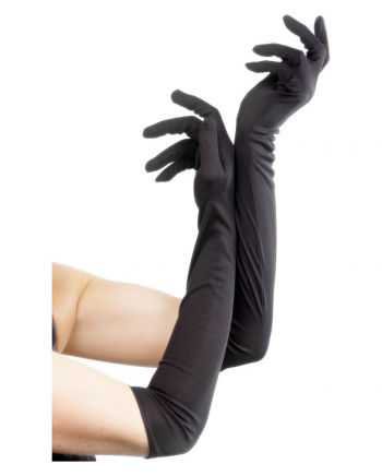 Lange Handschuhe schwarz | ellenbogenlange Handschuhe | Horror-Shop.com