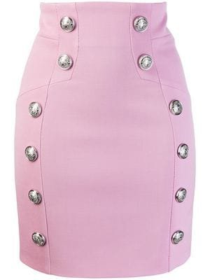 pink mini pencil skirt