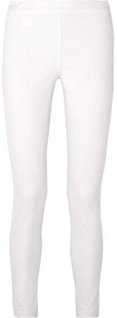 Stratton Stretch Cotton-blend Leggings - White