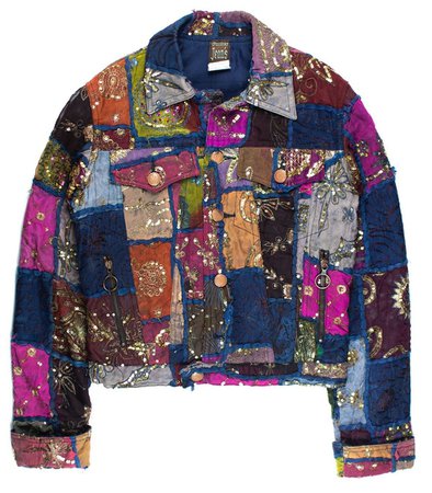 Middleman Store sur Instagram : Releasing Friday: Jean Paul Gaultier Embellished Patchwork Trucker Jacket. This trucker jacket features traditional Indian embroidery and…