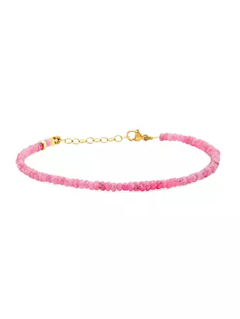 Jia Jia Arizona 14K Yellow Gold & Pink Sapphire Bracelet