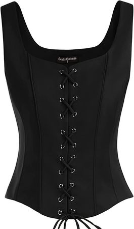 Amazon.com: Womens Pirate Vest Waistcoat Gothic Steampunk Renaissance Costume Tops Black 2XL : Clothing, Shoes & Jewelry