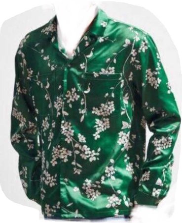 Flower green shirt