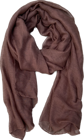 brown nylon scarf
