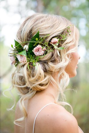 blonde hair with flowers braided in - Google Search