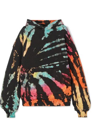 AMIRI | Oversized tie-dye cotton-jersey hoodie | NET-A-PORTER.COM