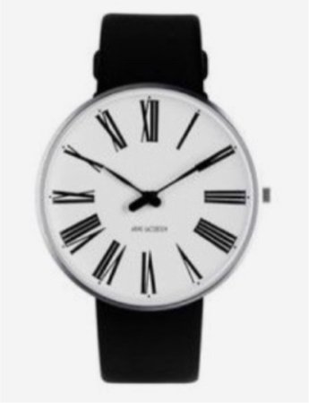 Black and white watch