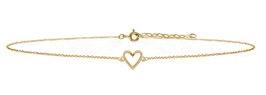 Wolfe and badger gold heart chocker