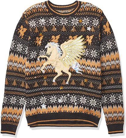 Blizzard Bay Men's Ugly Christmas Sweater Unicorn at Amazon Men’s Clothing store