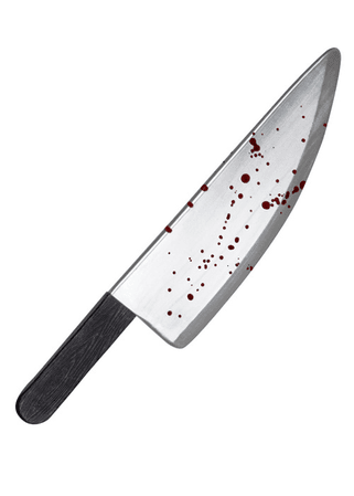 Bloody prop kitchen knife