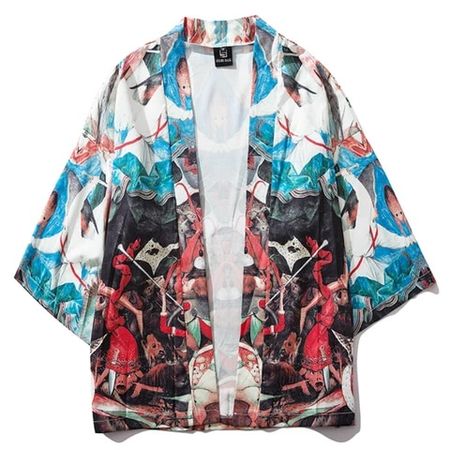 2021 New Summer Loose Nicholas Black Japanese Streetwear Cardigan Women Men Harajuku Haori Kimono Cosplay Blouse Top Yukata - Asia & Pacific Islands Clothing - AliExpress