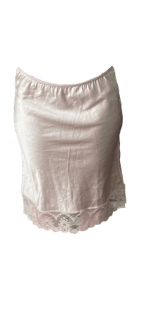 white slip skirt