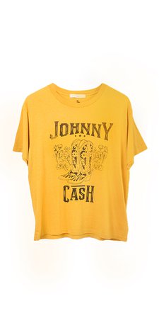 Daydreamer Johnny Cash Yellow Tee