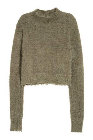 Short Mock Turtleneck Sweater