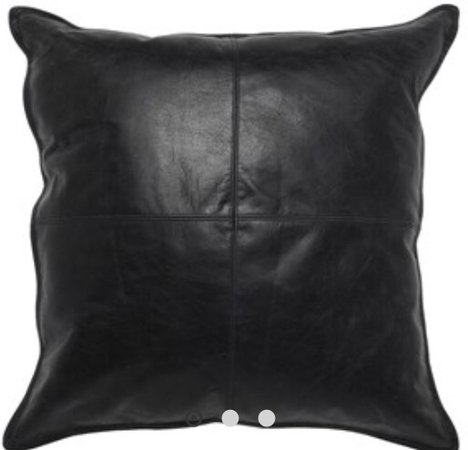 leather pillow