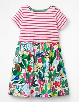 Bright Hotchpotch Jersey Dress G0509 Day Dresses at Boden