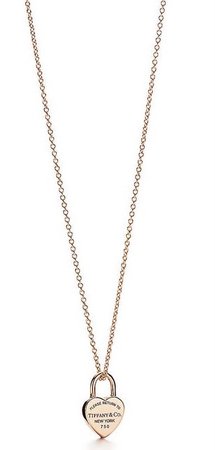 Tiffany and co lock necklace