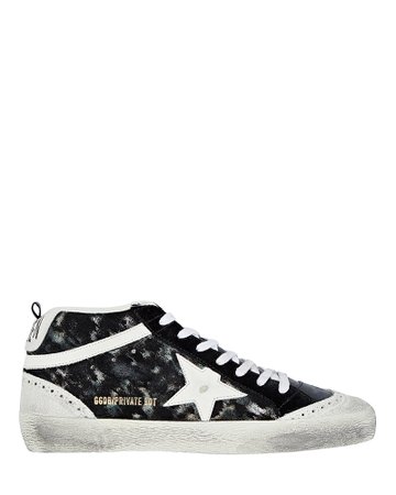 Golden Goose Mid Star Leather Sneakers | INTERMIX®
