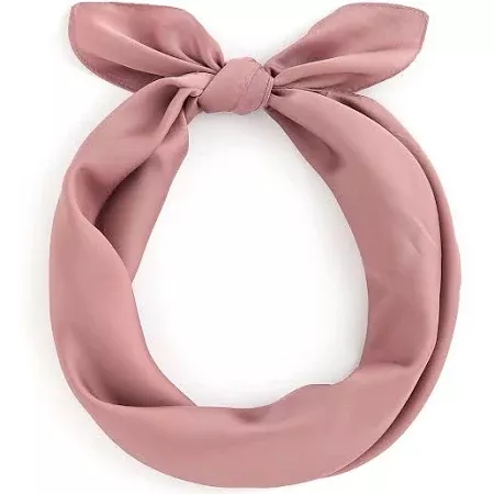 pink hair scarf
