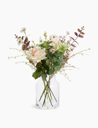 Rose & Wildflowers in Large Jar | M&S