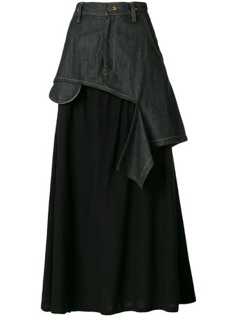 Yohji Yamamoto Pre-Owned Layered Deconstructed Skirt - Farfetch