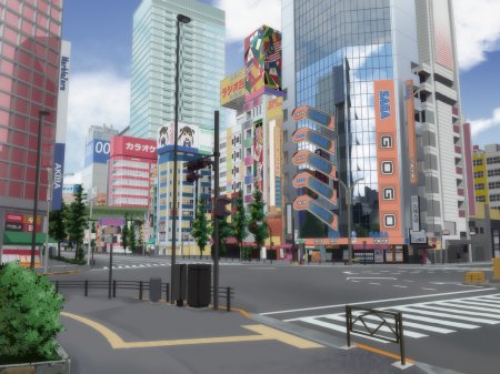 anime city background