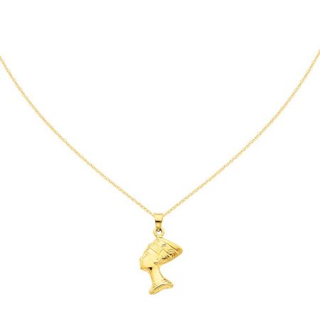 gold nefertiti necklace