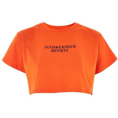 Logo Print Cropped T-Shirt by Illustrated People
