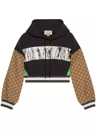 Gucci GG Cropped Cotton Hoodie - Farfetch