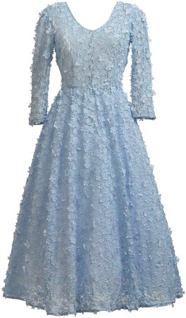 MATSOUR'I - Blue Jasmin Cocktail Dress