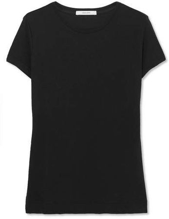 Pima Cotton-jersey T-shirt - Black