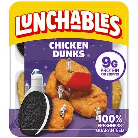 Lunchables Chicken Dunks Whole Kids Lunch Snack, 4 oz Tray - Walmart.com