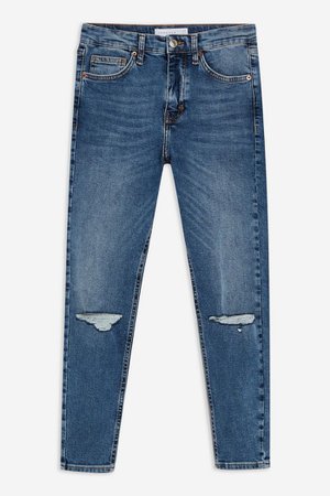 Bleach Ripped Mom Jeans | Topshop