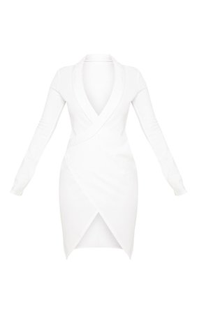 Shape White Blazer Dress | Curve | PrettyLittleThing USA