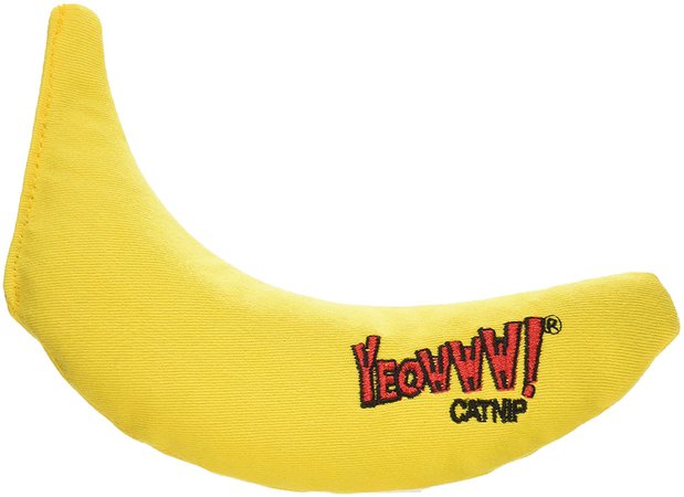 Amazon.com : Yeowww! 100% Organic Catnip Toy, Yellow Banana 3 Pack : Catnip Toy Balls : Pet Supplies