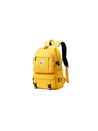 yellow backpack