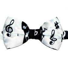 Musical black and white bow musician