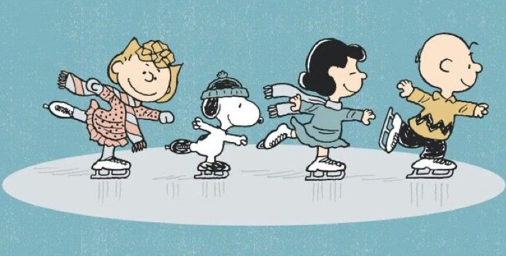 peanuts ice skating