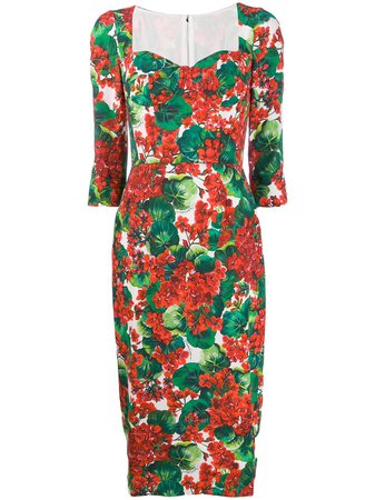 Dolce & Gabbana Portofino-Print Midi Dress Aw19 | Farfetch.com