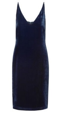 L’agence blue velvet dress