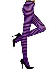 Black and Purple Striped Tights - (1) Pinterest