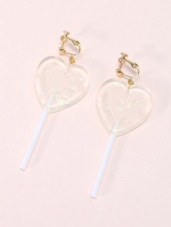 Clip on Femme - Lollipop Clip Earrings