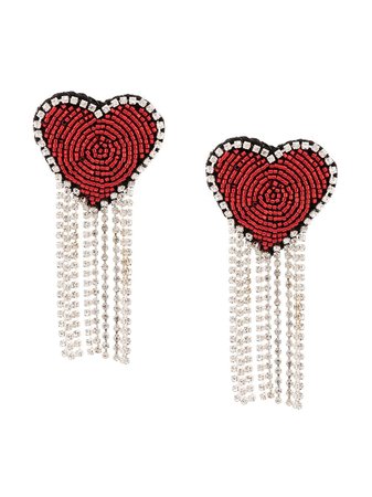 Venessa Arizaga Love Heart clip-on Earrings - Farfetch
