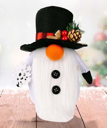 Dincener White & Black Snowman Gnome Figure | Best Price and Reviews | Zulily